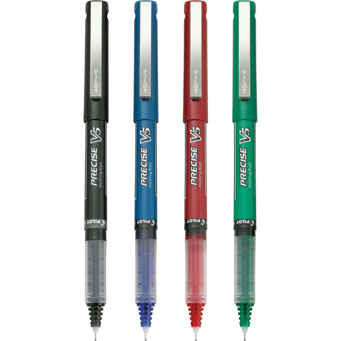 Pilot Precise V5 Pens, Extra Fine Point, Assorted, 4 Pack, 17510788