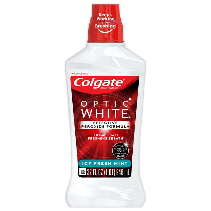 Colgate Optic White Whitening Mouthwash; Fresh Mint; 946 mL; 32 fl.oz