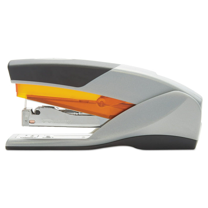 Swingline Optima 25 Reduced Effort Stapler, 25 Sheets, Gray/Orange