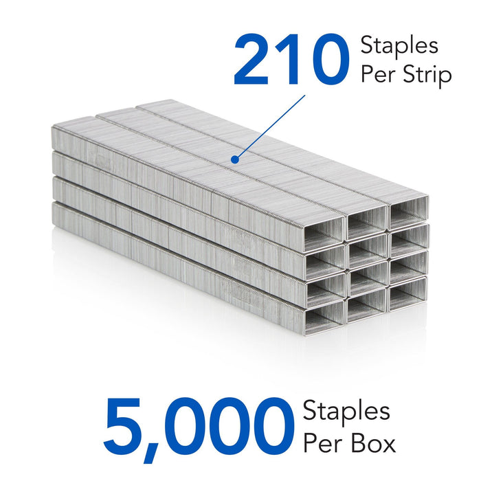 Swingline Standard Staples, 1/4" Length, 210 Per Strip, 5,000 Per Box