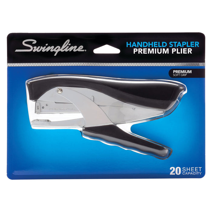 Swingline Premium Hand Stapler, 20 Sheets, Black