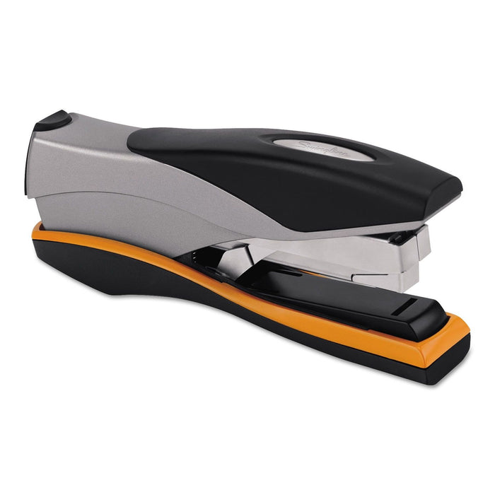 Swingline Optima 40 Desktop Stapler, 40-Sheet Capacity, Silver/Black/Orange