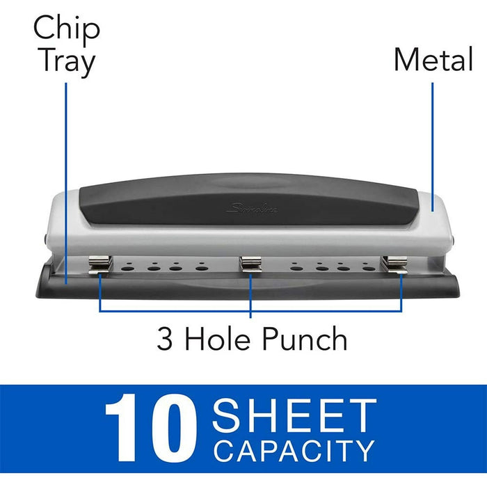 Swingline Precision Pro Desktop Punch, 10 Sheets, 2 Pack (A7074066AZ)