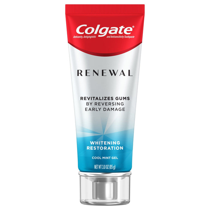Colgate Renewal Gum Protection Whitening Toothpaste Gel; Mint; 2 Pack; 3 oz Tubes