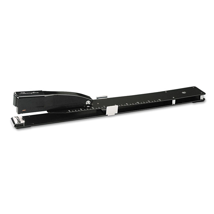 Swingline Heavy-Duty Long Reach Stapler, 20-Sheet Capacity, 12" Throat, Black