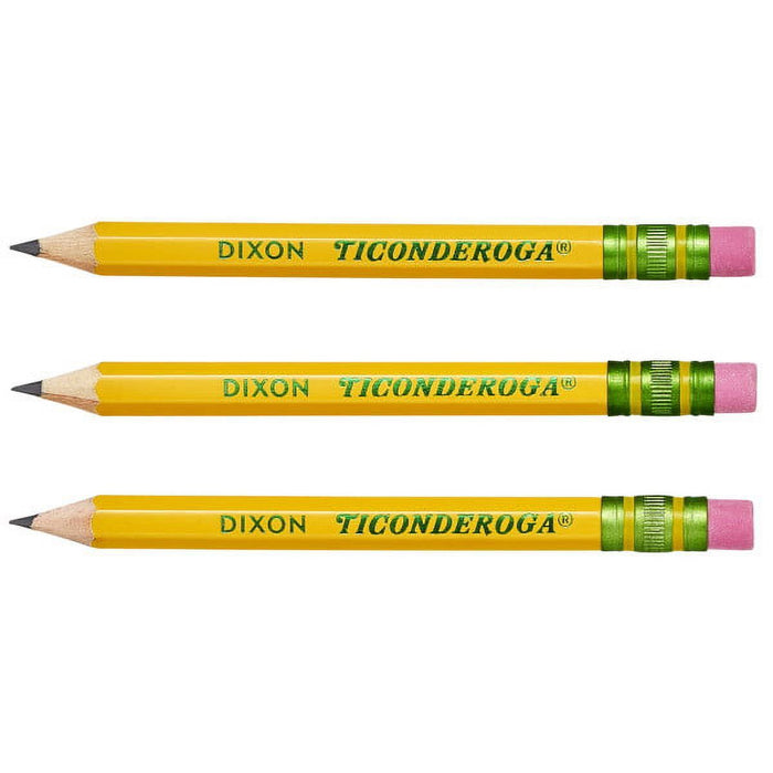 Ticonderoga Golf Pencils with Eraser, Box of 72