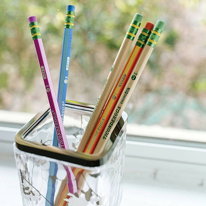 Ticonderoga Pencils #2 Renew Sharpened 10 Ct. Free Sharpener 1 Pack