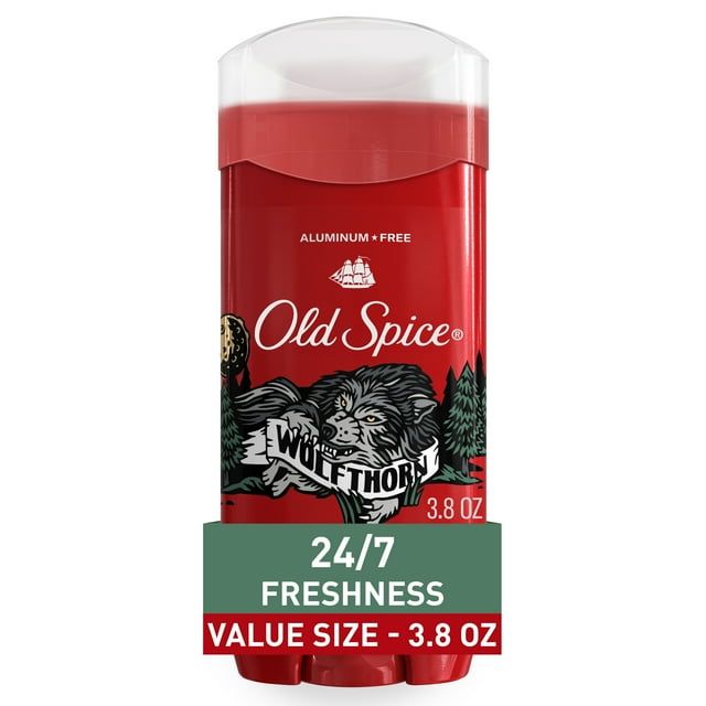 Old Spice Aluminum Free Deodorant for Men, Wolfthorn, 48 Hr. Protection, 3.8 oz