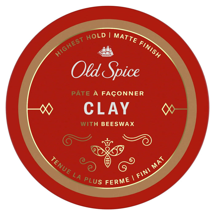 Old Spice Hair Styling Clay for Men, Flexible Hold, 2.22 oz