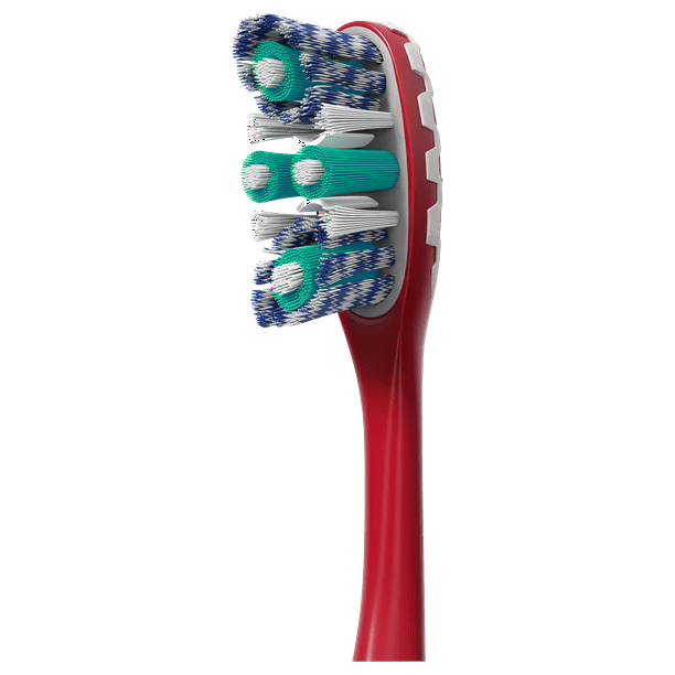 Colgate 360 Advanced Optic Toothbrush with Tongue; Medium; 4 Count