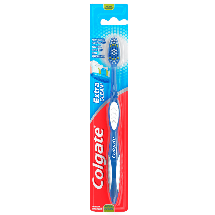 Colgate Extra Clean Flexible Grip Toothbrush; Medium; 1 Count