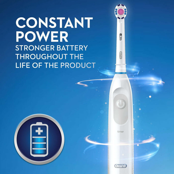 Oral-B PRO 100 3D White Battery Powered Compact Head Toothbrush, for Adults and Children 3+