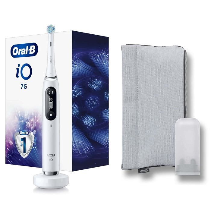 Oral-B iO Series 7G Electric Toothbrush with 1 Brush Head, White Alabster