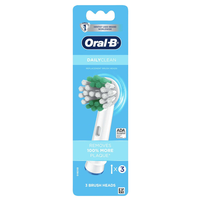 Oral-B Daily Clean Brush Heads, 3 Count