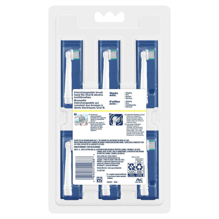 Oral-B Daily Clean Electric Toothbrush Replacement Brush Heads Refill, 6 Count