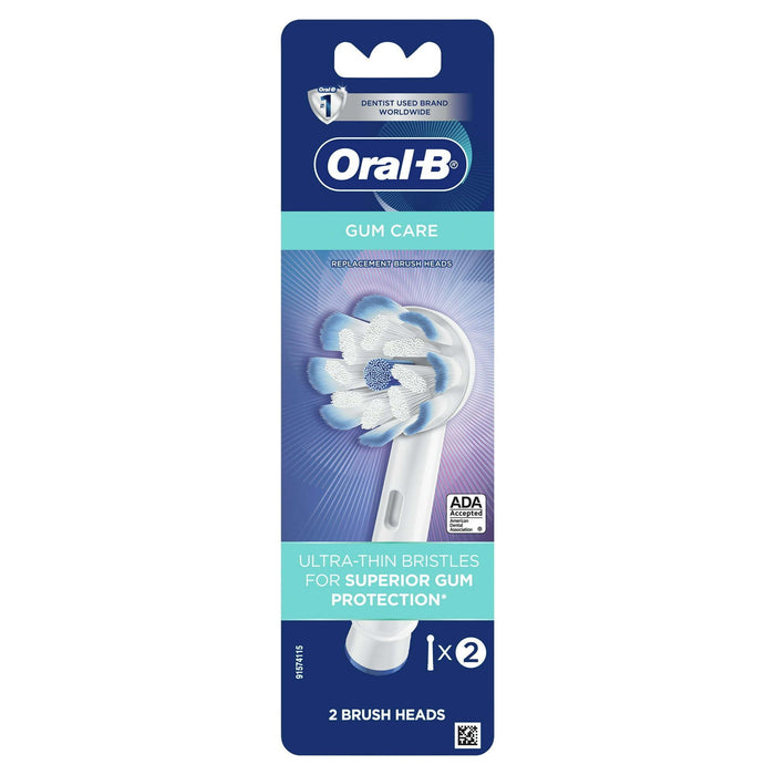 Oral-B Gum Care Electric Toothbrush Replacement Head, White, 2 Ct