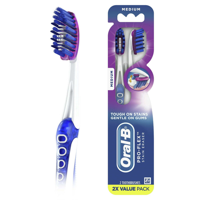 Oral-B CrossAction All in One Manual Toothbrush, Deep Plaque Removal, Soft, 4 Ct