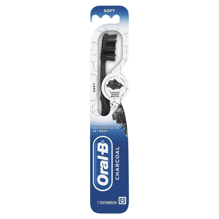 Oral-B Charcoal Toothbrush, Soft, 1 Count, for Adults and Children 3+