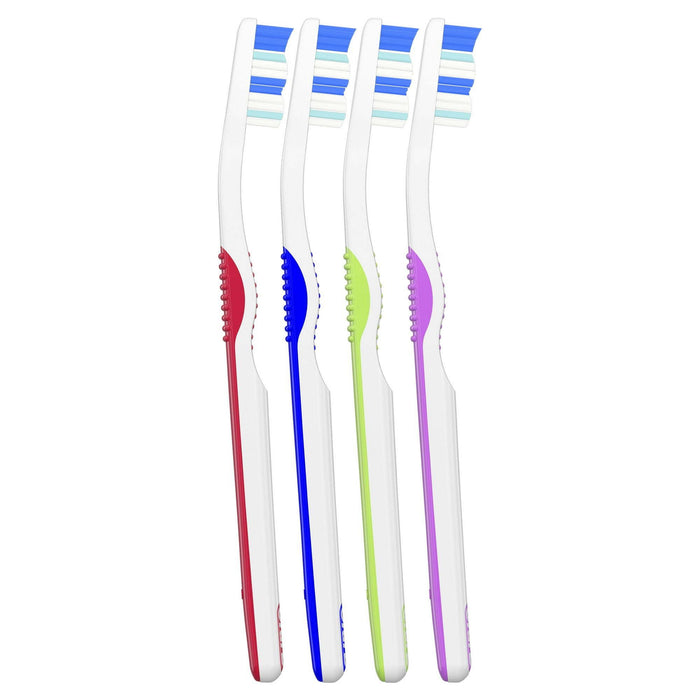 Oral-B Healthy Clean Toothbrushes, Blasts Away Plaque, Soft, 4 Count, for Adults and Children 3+