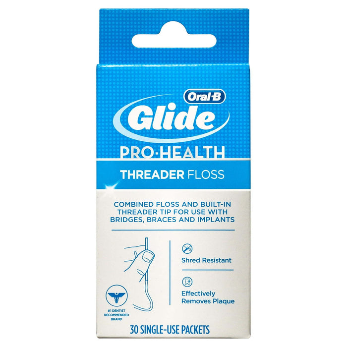 Oral-B Glide Pro-Health Dental Floss Threader, 30 Count