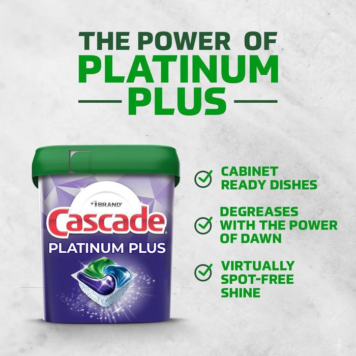 Cascade Platinum Plus Dishwasher Detergent Pacs, Fresh, 11 Count