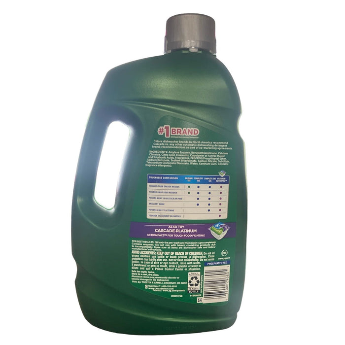 Cascade Complete Gel + Oxi Dishwasher Detergent (125 Ounce)