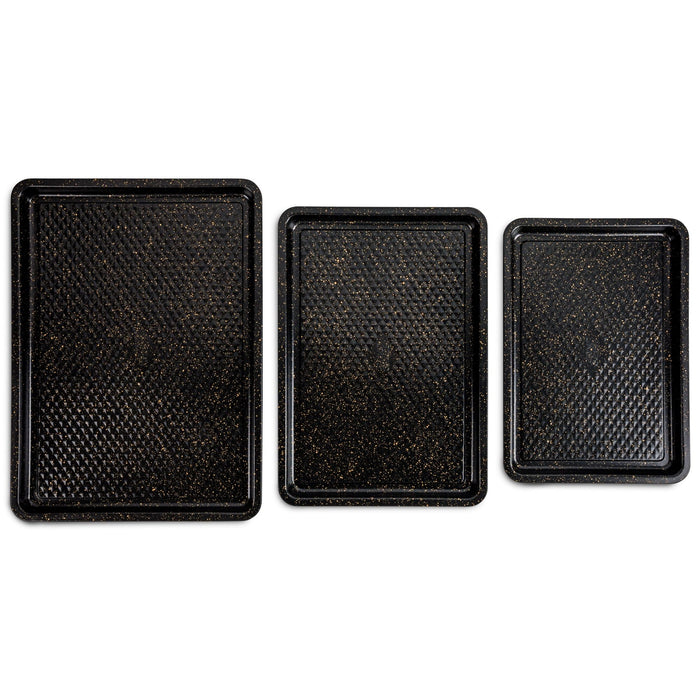 Thyme & Table Nonstick Sheet Pan 3-Piece Set, Black