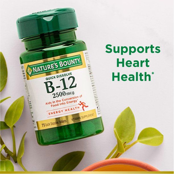 Nature's Bounty Vitamin B12 Quick Dissolve Tablets; 2500 mcg; 75 Count