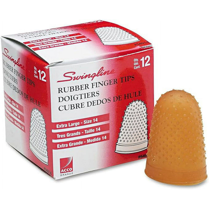 Large Rubber Finger Tips, Size 14, X-Large, 1/Dozen [Set of 3]