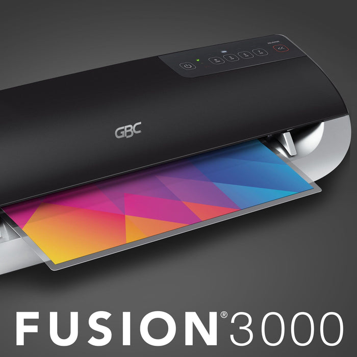 GBC Fusion 3000L 12" Laminator, 1 Min Warm-Up, 3-5 Mil, Includes 30 EZUse Laminating Pouches