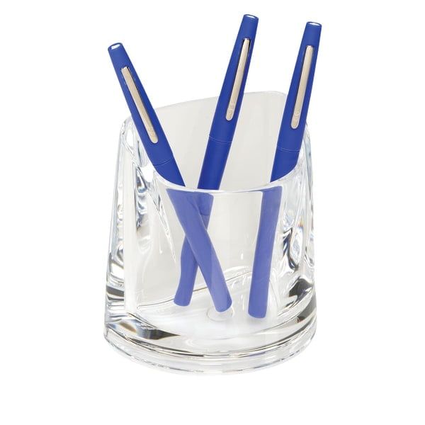 Swingline Acrylic Pen Cup, 4 1/4"H x 2 3/4"W x 4 1/2"D, Clear