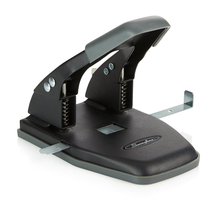 Swingline Comfort Handle 2-Hole Punch, 50% Easier, 1/4" Hole Size, 28 Sheets