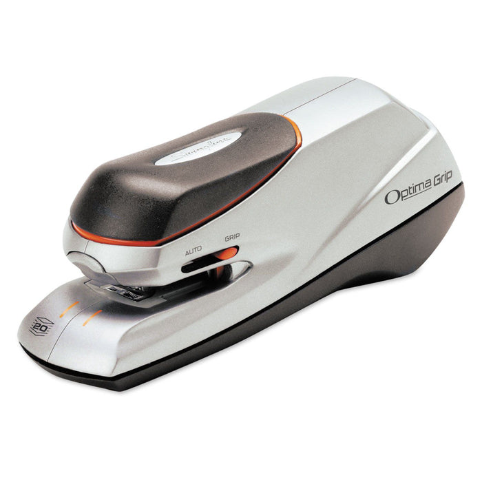 Acco Brands Optima Grip Electric Stapler, 20-Sheet Capacity, Black/Silver