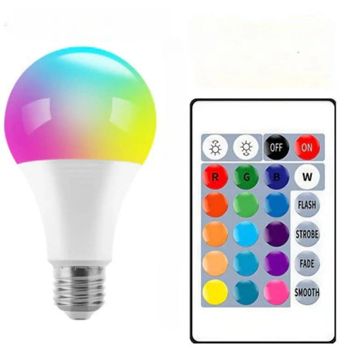 16-Color Changing LED Dimmer Bulb with Remote Control