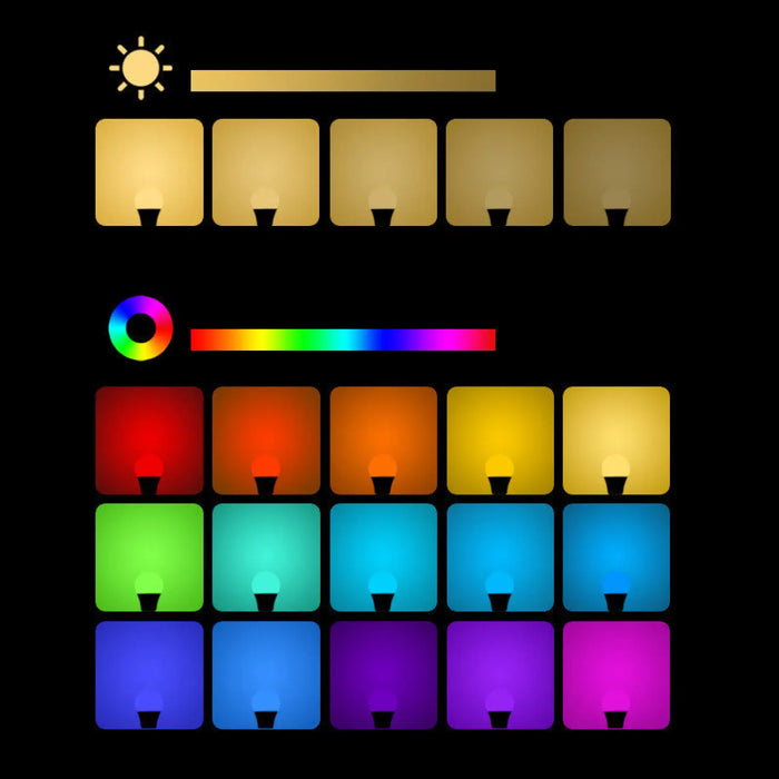 16-Color Changing LED Dimmer Bulb with Remote Control