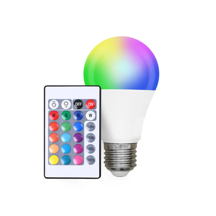 16-Color Changing LED Dimmer Bulb with Remote Control