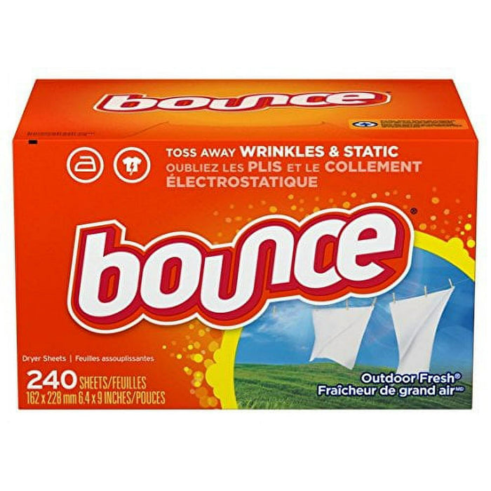 Bounce Fabric Softener and Dryer Sheets, Outdoor Fresh, 240 Count