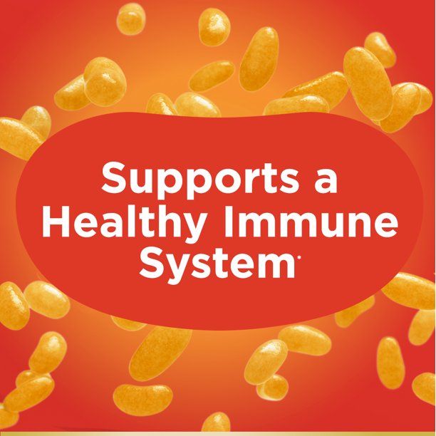 Nature's Bounty Vitamin C; D; & Zinc for Immune Support Jelly Beans; Orange; 80 Count