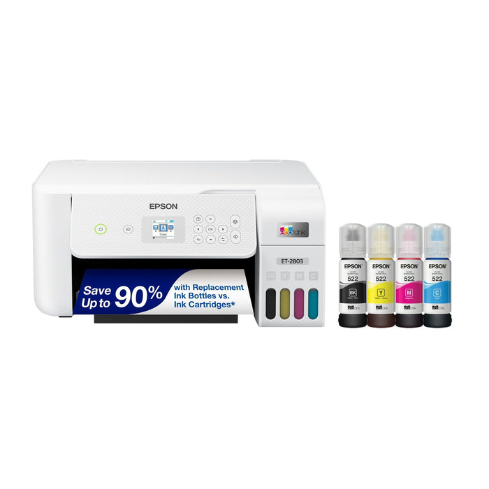 Epson EcoTank ET-2803 Wireless All-in-One Cartridge-Free Printer