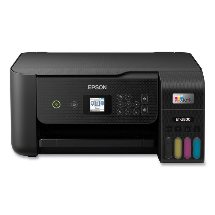 Epson EcoTank ET-2800 Wireless Color All-in-One Cartridge-Free Supertank Printer with Scan and Copy ? The Ideal Basic Home Printer - Black