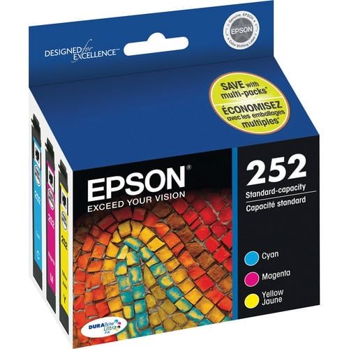 Epson 252 DURABrite Ultra Ink Cartridge-Cyan, Magenta, Yellow