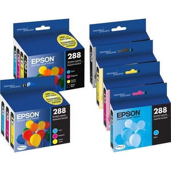 EPSON 288 DURABrite Ultra Ink Standard Capacity Black & Color Cartridge Combo Pack (T288120-BCS) Works with Expression XP-330, XP-430, XP-434, XP-340, XP-440, XP-446