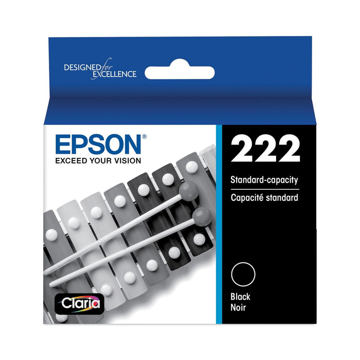 Epson T222120S (T222) Claria Ink, 165 Page-Yield, Black