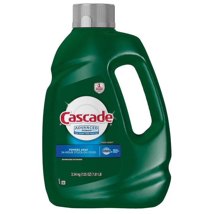 Cascade Advanced Power Liquid Dishwasher Detergent Fresh Scent 125 fl oz