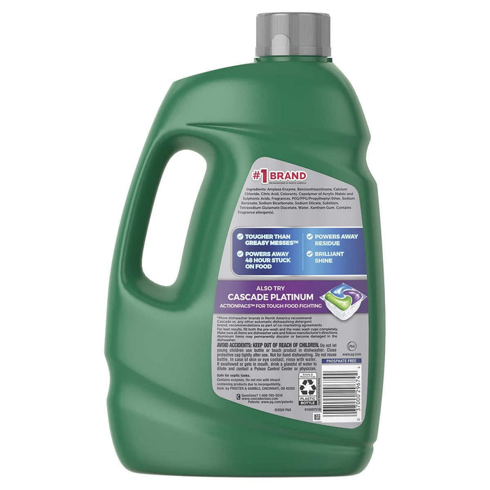 Cascade Advanced Power Liquid Dishwasher Detergent Fresh Scent 125 fl oz