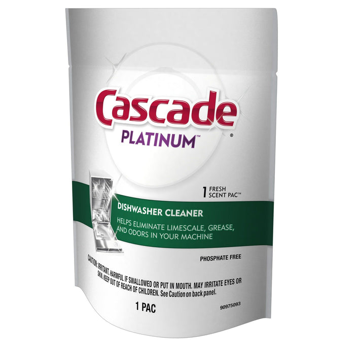 Cascade Platinum Dishwasher Cleaner, 1 Count