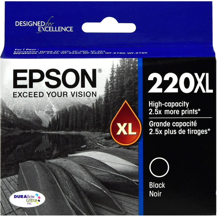 EPSON T220 DURABrite Ultra Genuine Ink High Capacity Black Cartridge