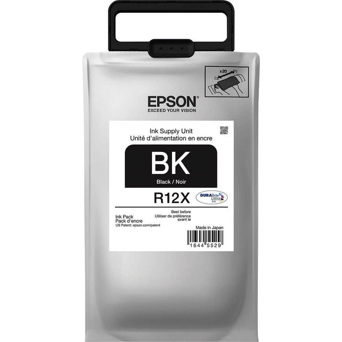 Epson TR12 Black Ink Cartridge, Large Capacity, Black