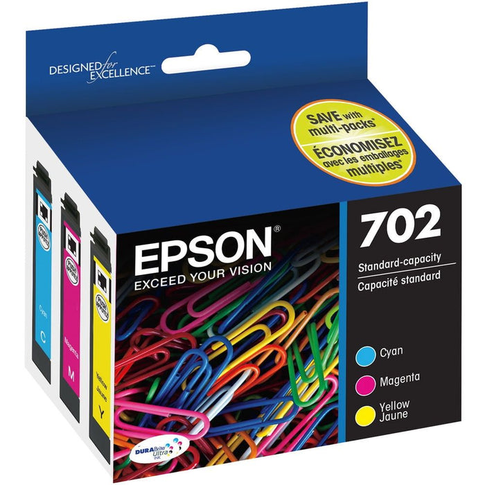 EPSON T702 DURABrite Ultra Genuine Ink Standard Capacity Color Combo Pack