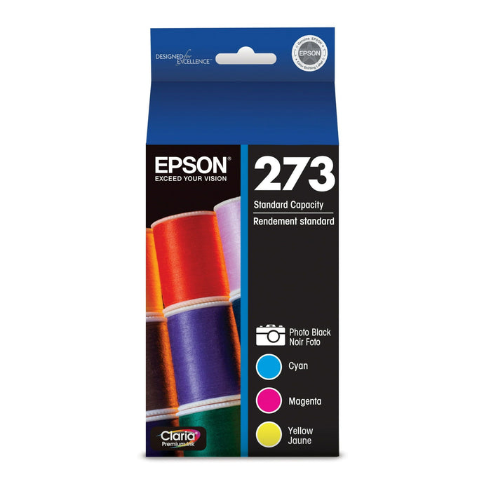 EPSON 273 Claria Ink Standard Capacity Photo Black & Color Combo Pack (T273520-S) Works with Expression Premium XP-520, XP-600, XP-610, XP-620, XP-800, XP-810, XP-820